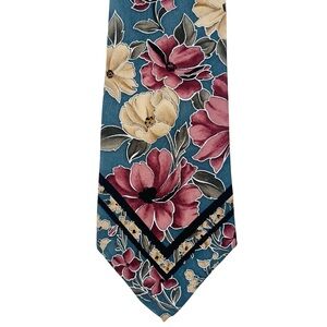 Croft & Barrow Men’s Vintage Floral Multicolor  Silk Tie 4" x 56"